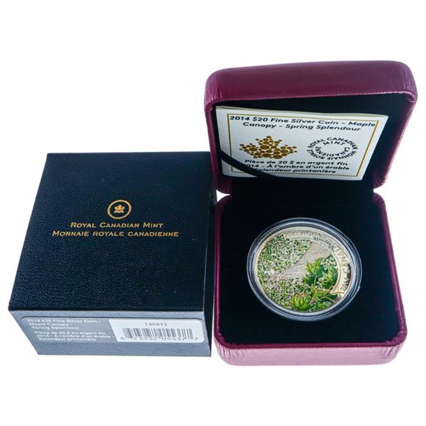2014 $20 Maple Canopy: Spring Splendour - Pure Silver Coin