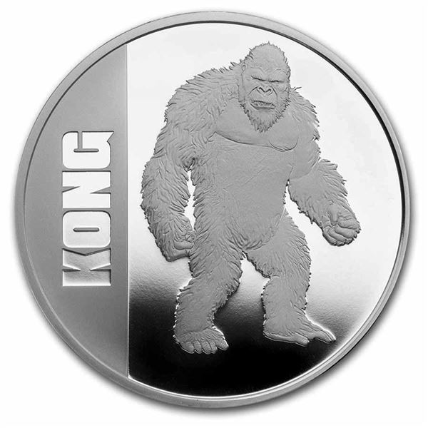 .9999 Fine Pure Silver Round  KONG 1oz.ASW