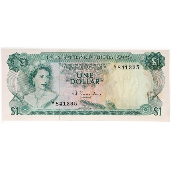 The Central Bank of The Bahamas 1974 $1 UNC