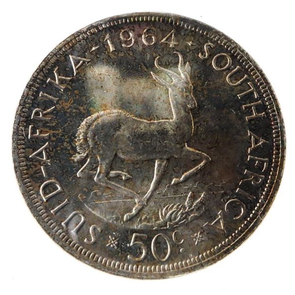 USA S.A. 1964 50 cents MS66 ICCS1