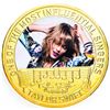 Image 1 : TAYLOR SWIFT - 24kt Gold Overlay Collector Medallion - One of The Most Influential Singers.