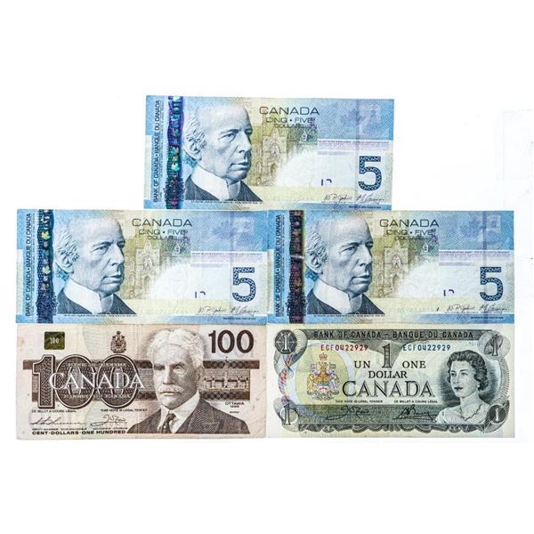Bank of Canada Notes - $116.00 Face
