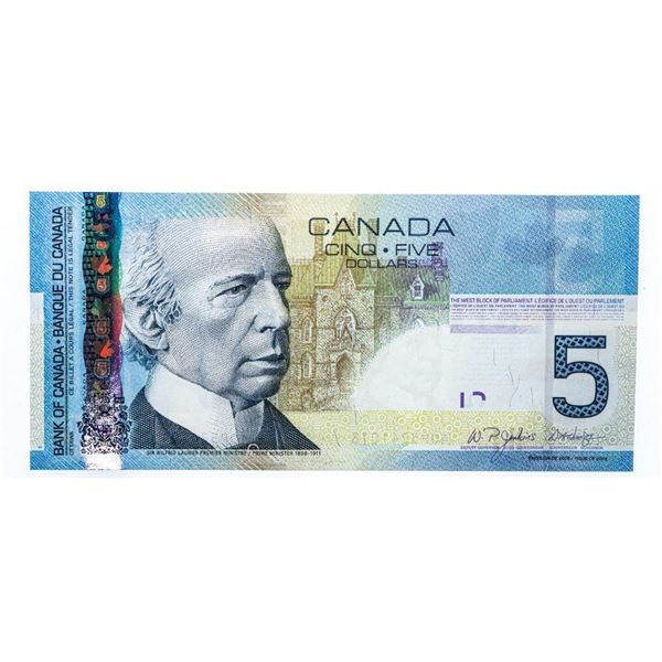 Bank of Canada 2006 $5 GEM UNC 65 (AOP) - OLMSTEAD ORIGINAL