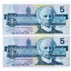 Image 1 : Bank of Canada 1986 $5 GEM UNC 2 in Sequence 1