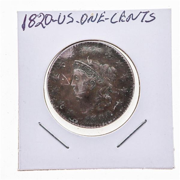 1820 USA One Cent Coin