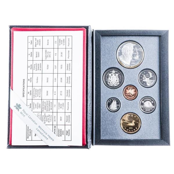 1995 RCM Canada Double Dollar Silver Proof set (cased)