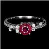 Image 1 : Natural Pigeon Blood Red Ruby Ring