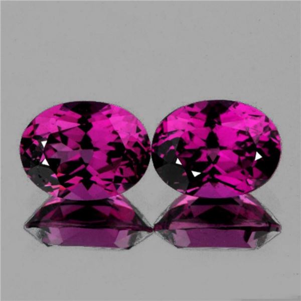 Natural Magenta Purple Rhodolite Garnet Pair -Untreated