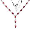 Image 2 : Natural Stunning Pigeon Blood Red Ruby Necklace