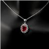 Image 2 : Natural Oval Red Ruby 8x6 MM Pendant