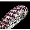 Image 2 : Natural Unheated Rhodolite Garnet Bangle