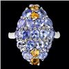 Image 1 : Natural Unheated Tanzanite Sapphire Ring