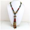 Image 1 : Tibet Hand Made Natural Turquoise & Coral Necklace