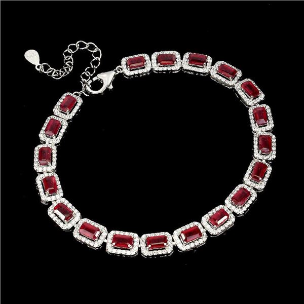 Natural Pigeon Blood Red Ruby Bracelet