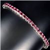 Image 2 : Natural Unheated Rhodolite Garnet Bracelet