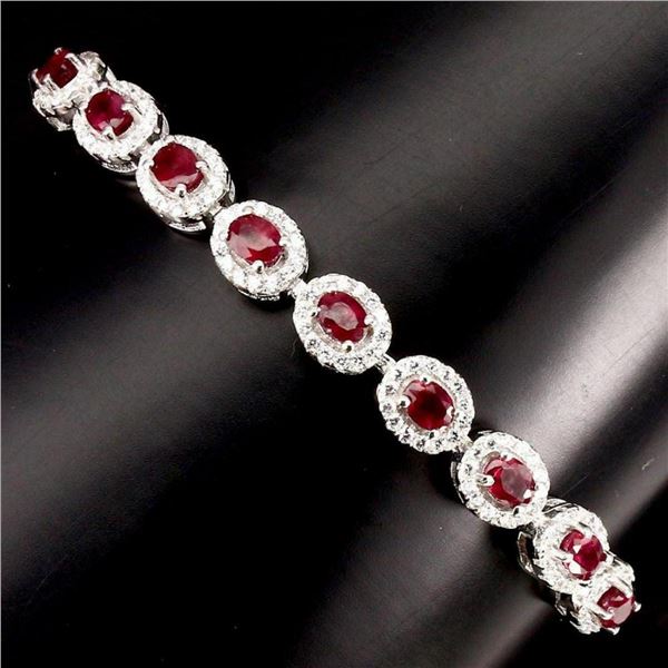 Natural Top Blood Red Ruby Bracelet