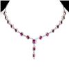 Image 1 : Natural Stunning Rhodolite Garnet Necklace