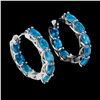 Image 1 : Natural Paraiba Blue Apatite Earrings