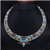 Image 1 : Tibet Natural Stone Tribal Queen Royal Necklace