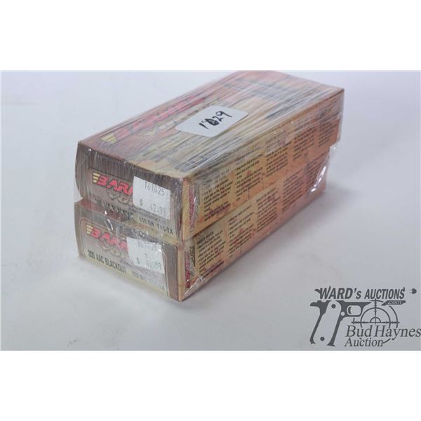 Barnes Vortex Expanded Two full 20 count boxes of Barnes Vortex ammunition, .330 AAC Blackout ...