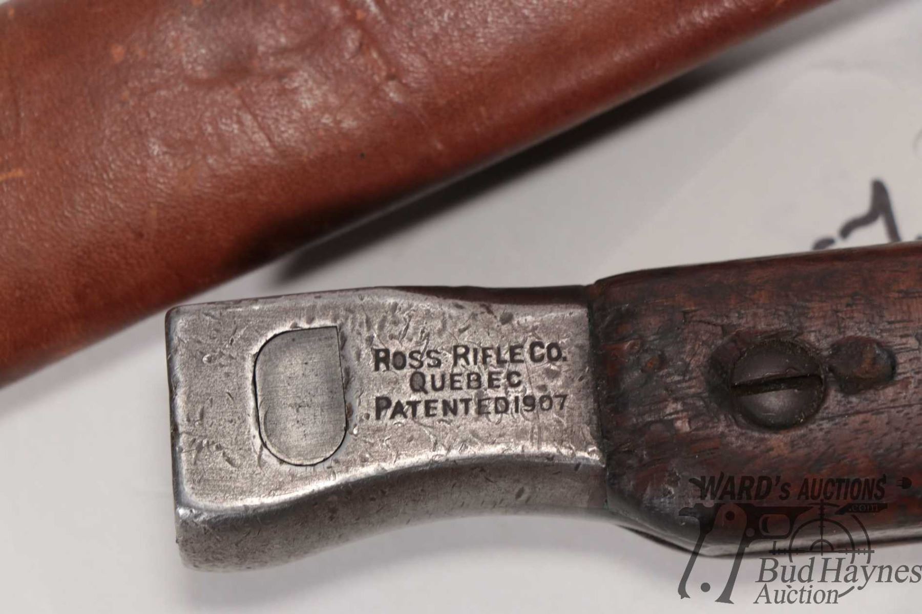 Ross Rifle bayonet with 10