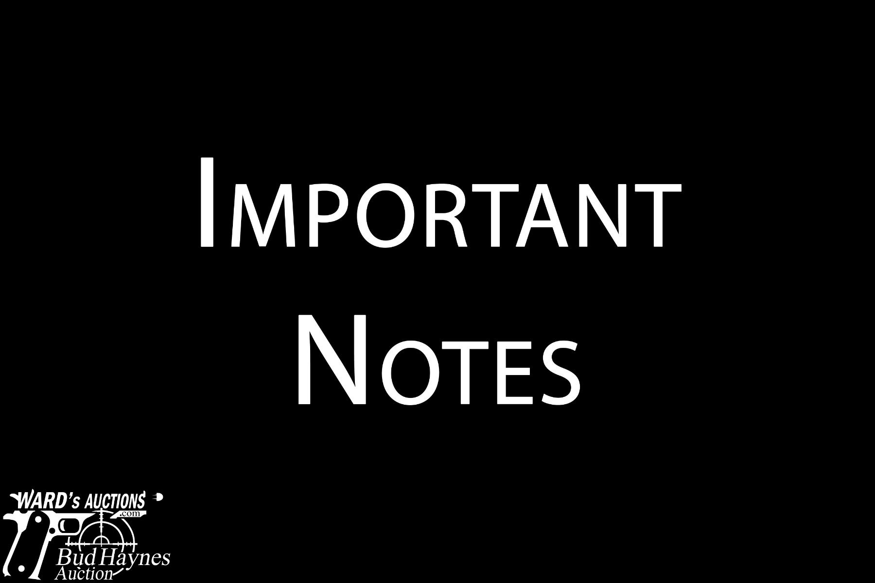 Important Notes
