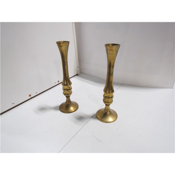Tall Brass Candle Holders