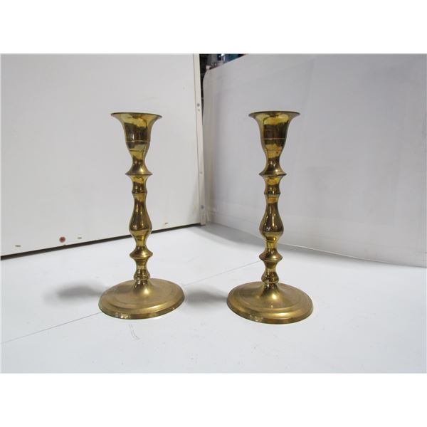 Tall Brass Candle Holders
