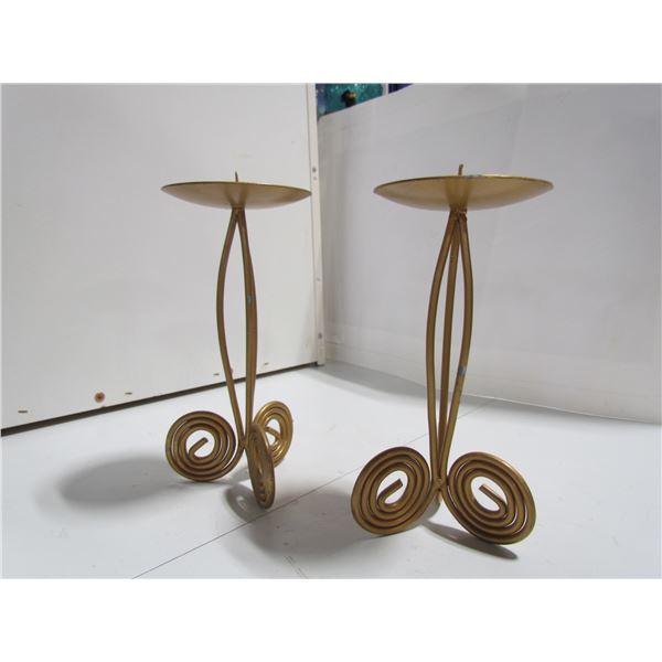Tall Brass Candle Holders