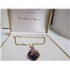 Image 1 : Handmade Gold and Amethyst Necklace