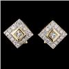 Image 2 : Diamond Earrings 0.80ctw in 14K Gold