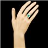 Image 4 : 2.46ct Emerald & 0.81ctw Diamond Ring in 18K Gold