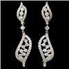 Image 2 : Diamond Earrings 1.68ctw in 18K Gold