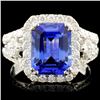 Image 1 : 2.83ct Tanzanite & 0.81ctw Diam Ring in 14K Gold