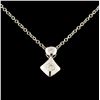 Image 2 : 0.05ctw Diamond Pendant in 14K Gold