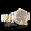 Image 3 : Diamond Rolex DateJust Watch in YG/SS