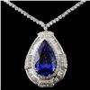 Image 2 : 9.76ct Tanzanite & 5.09ct Diamond in 18K WG