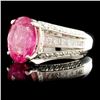 Image 1 : 18K Tourmaline & Diamond Ring: 4.60ct & 1.41ctw