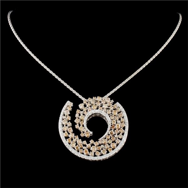 6.43ctw Diamond Pendant in 18K Gold