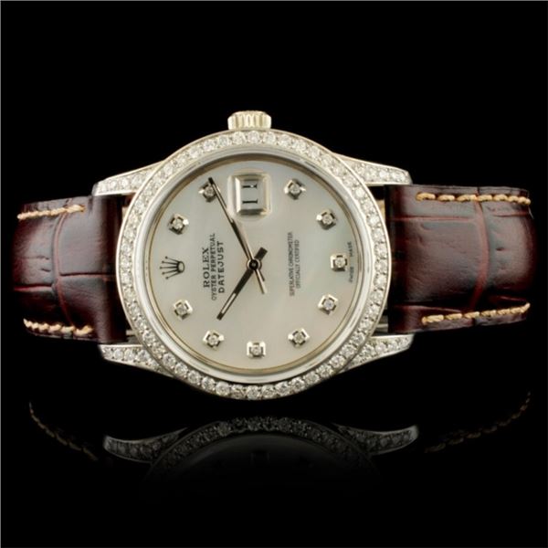 Diamond 36MM Rolex DateJust Watch 1.50ctw