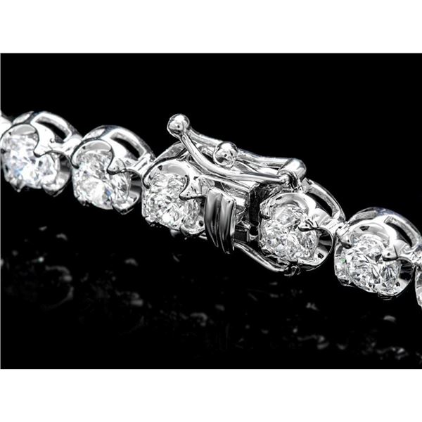 10ct Diamond Tennis Bracelet in 18k White Gold