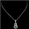 Image 1 : 0.56ctw Diamond Pendant in 14K Gold