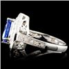 Image 3 : 2.89ct Tanzanite & 0.30ctw Diam Ring in 14K Gold