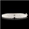 Image 2 : Diamond Bangle: 14K Gold, 4.21ctw