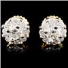 Image 2 : 18K Gold Earrings with 0.66ctw Diamonds