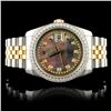 Image 2 : 36MM Rolex DateJust 116233 Diamond Watch 18K YG/SS