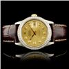 Image 2 : 36MM Rolex DateJust 1.35ct Diamond Watch YG/SS