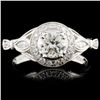 Image 2 : 18K Gold Ring with 0.82ctw Diamonds