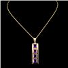 Image 1 : 2.25ctw Amethyst Pendant in 14K Gold