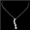 Image 1 : 1.60ctw Diamond Pendant in 14K Gold